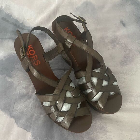 Michael Kors Wedges Sandals Woman Size 8.5 - Picture 1 of 7